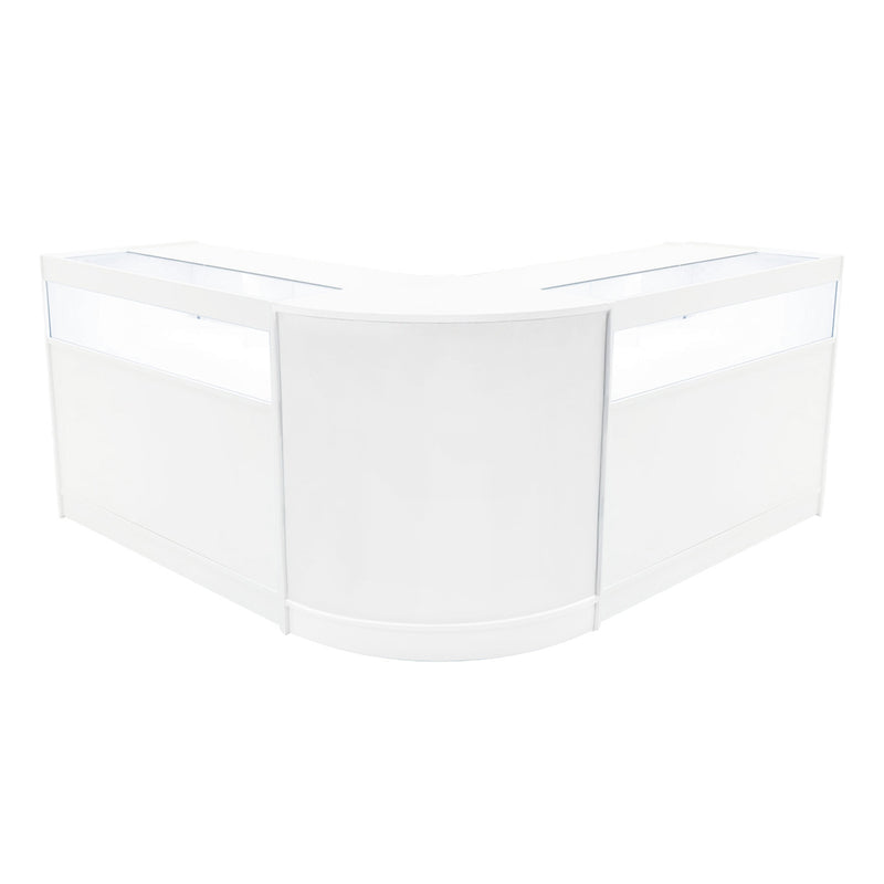 Iris LED Shop Counter Set CM60 & 2 x B1200 - White