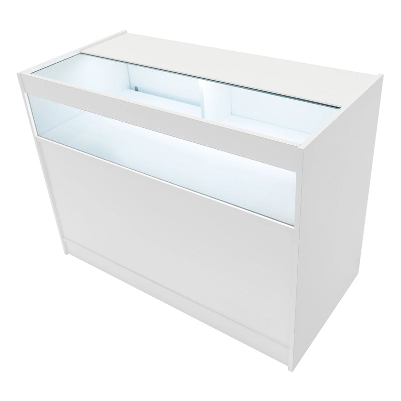 Iris LED Shop Counter Set CM60 & 2 x B1200 - White