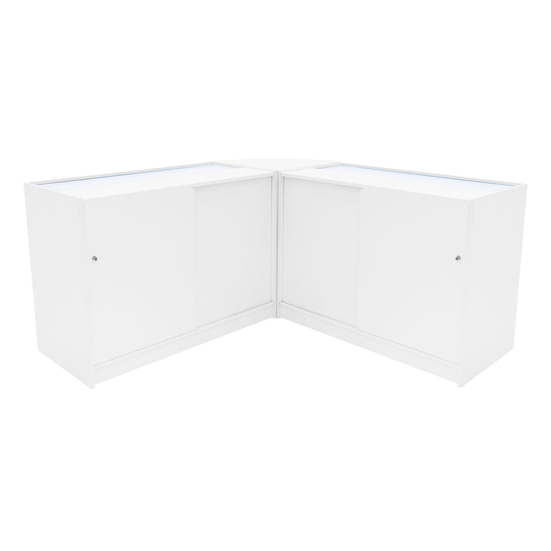 Helios LED Shop Counter Set CM60 & 2 x K1200 - White