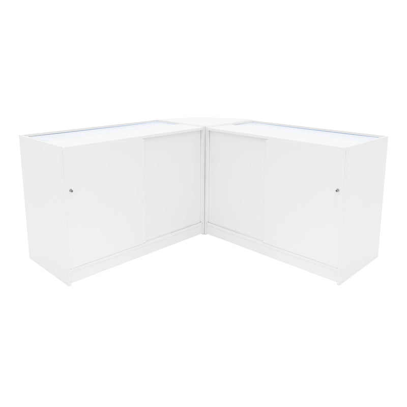 Andromeda LED Shop Counter Set LM60 & 2 x C1200 - White