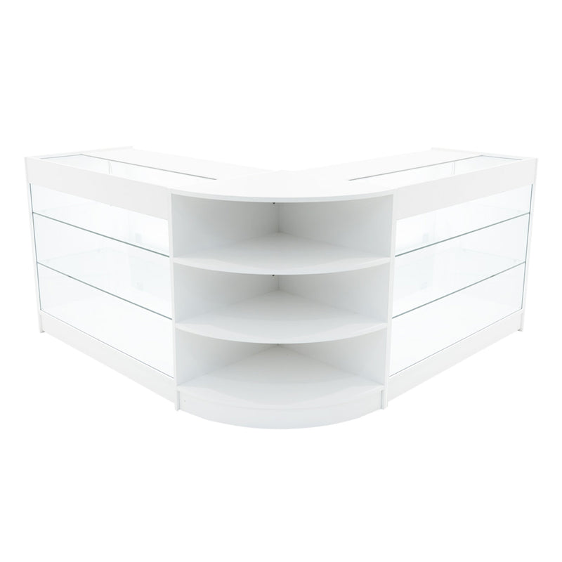 Apollo LED Shop Counter Set LM60 & 2 x K1200 - White