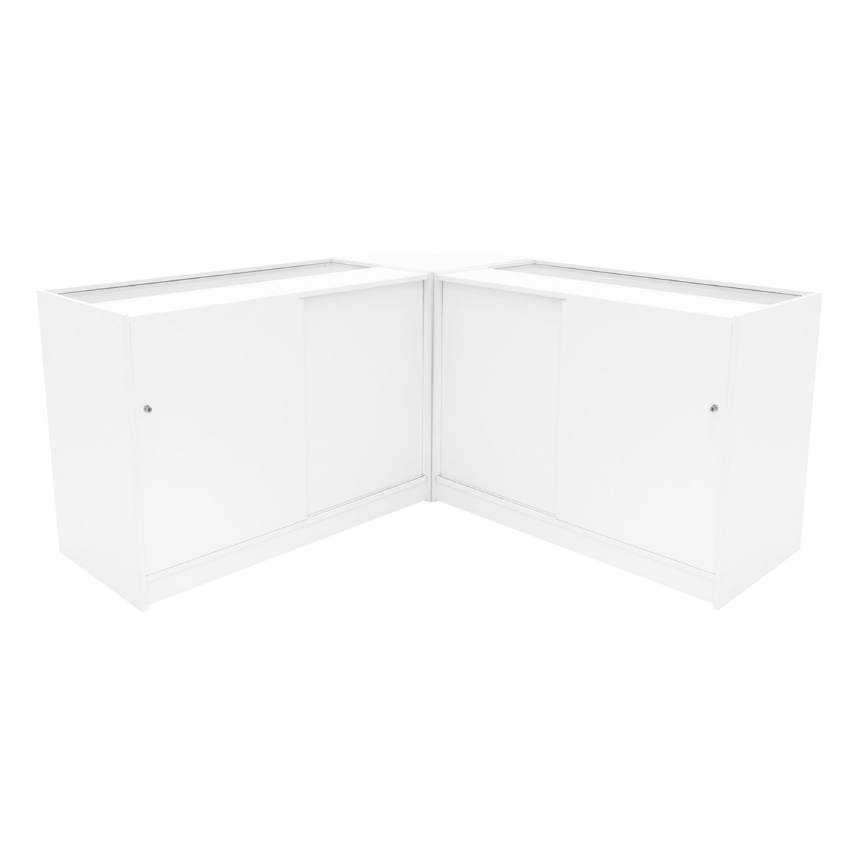 Demeter LED Shop Counter Set K1200, B1200 & LM60 - White