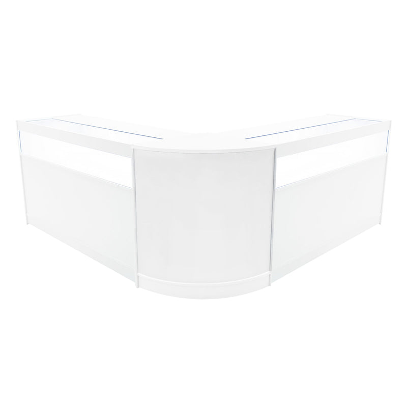 Iris LED Shop Counter Set CM60 & 2 x B1500 - White