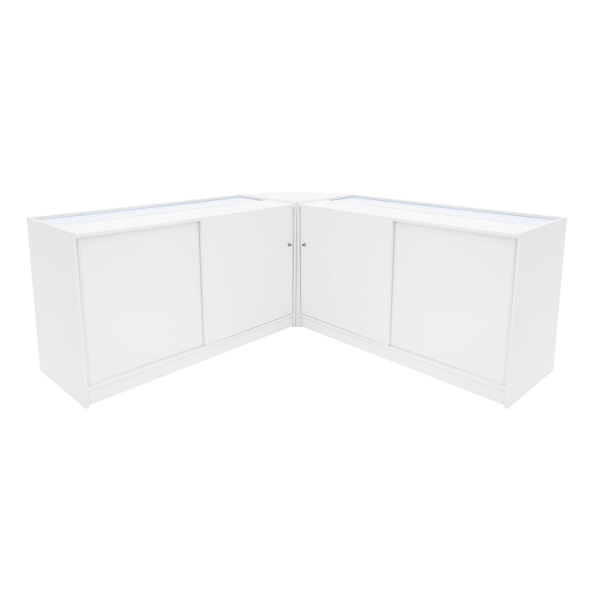 Helios LED Shop Counter Set CM60 & 2 x K1500 - White