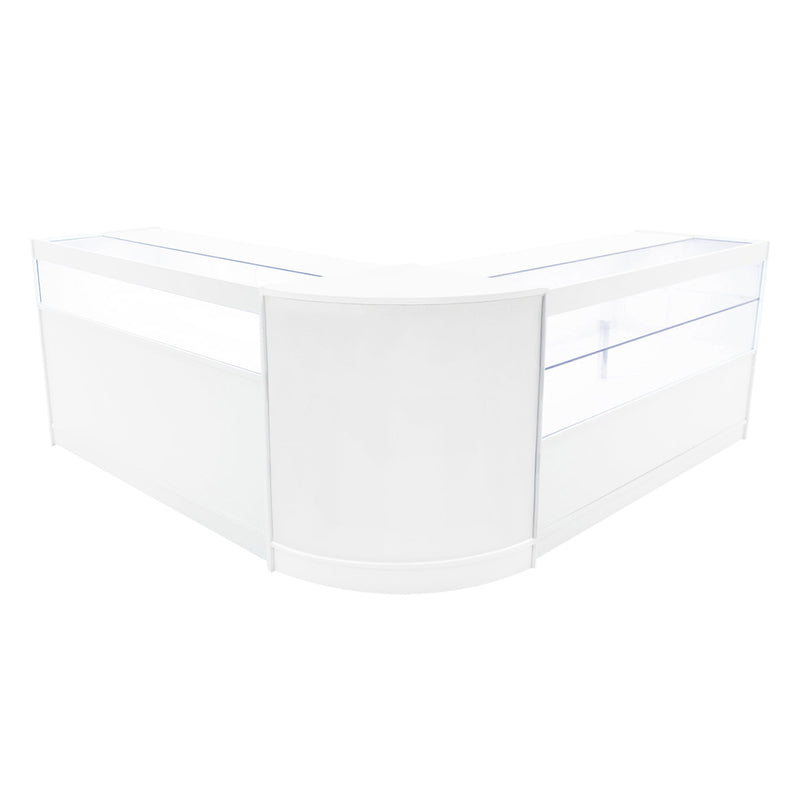Adonis LED Shop Counter Set B1500, C1500 & CM60 - White
