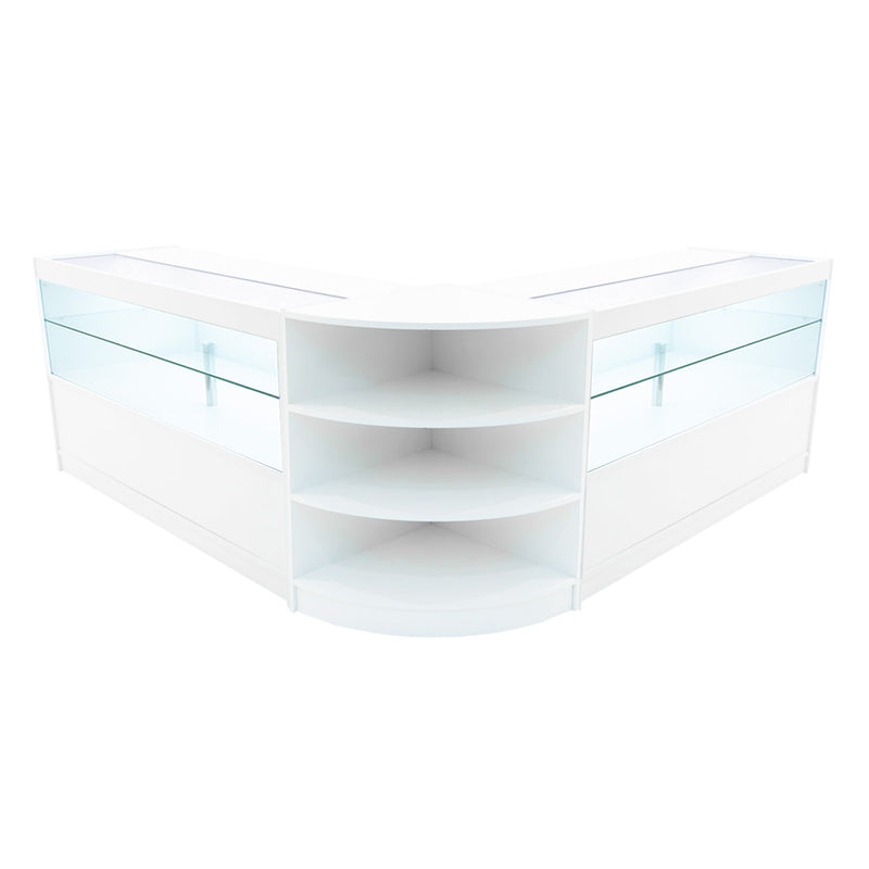 Andromeda LED Shop Counter Set LM60 & 2 x C1500 - White