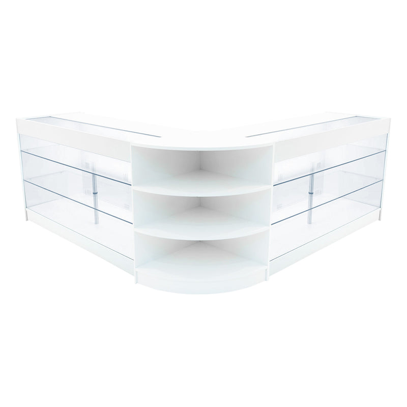Apollo LED Shop Counter Set LM60 & 2 x K1500 - White