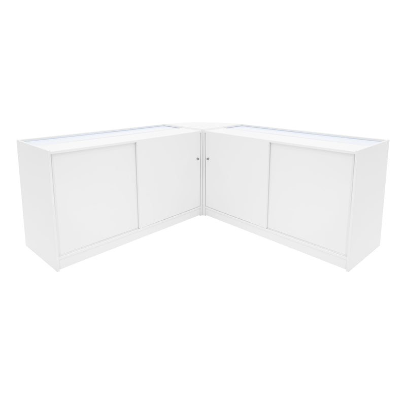 Apollo LED Shop Counter Set LM60 & 2 x K1500 - White