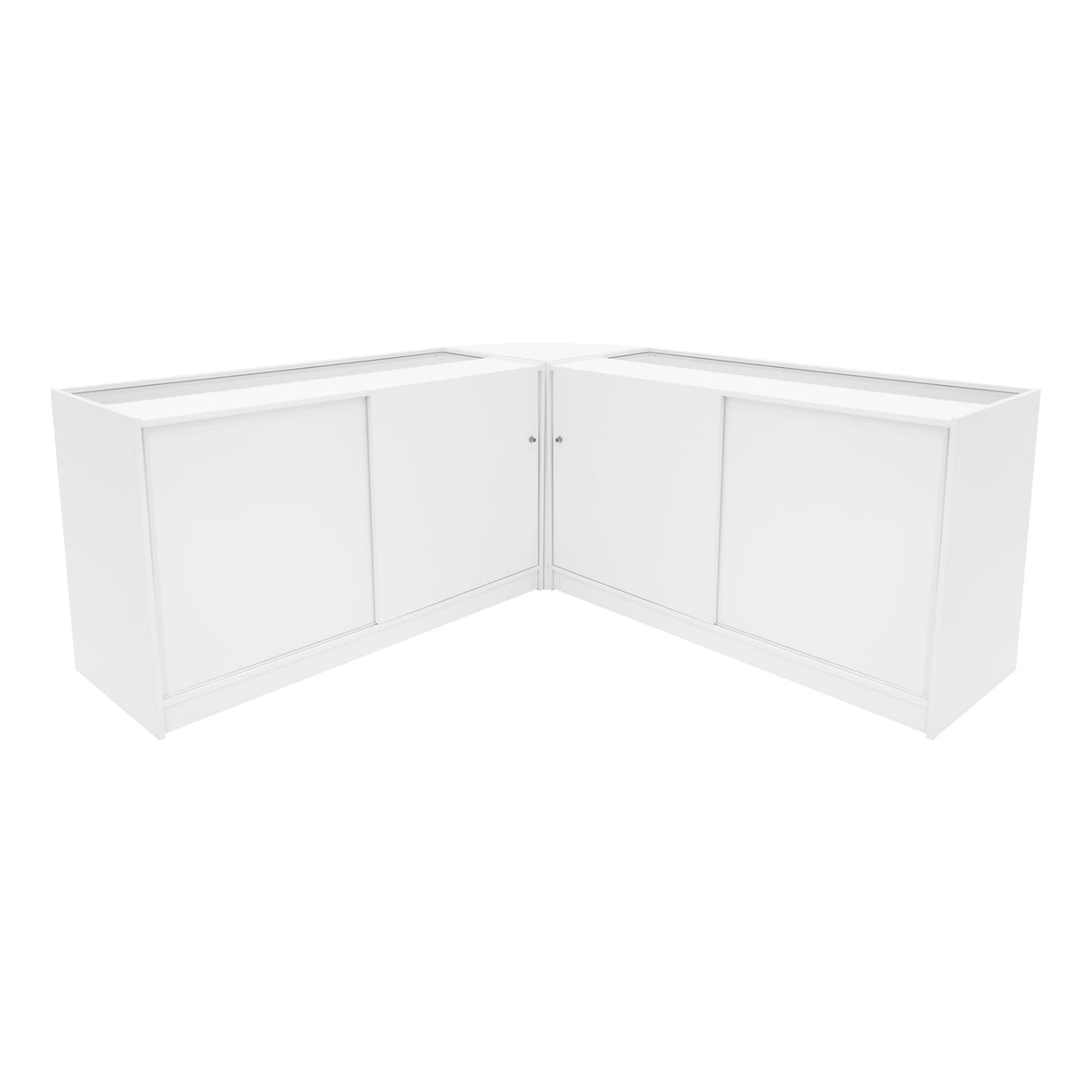 Harmonia LED Shop Counter Set B1500, C1500 & LM60 - White