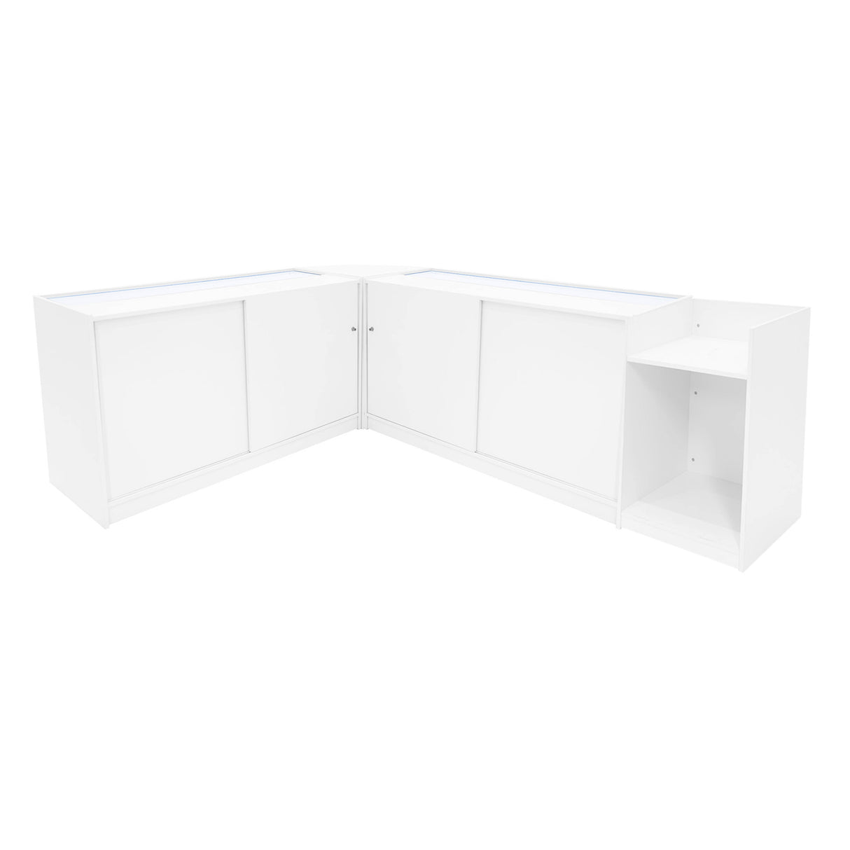 Sagittarius LED Shop Counter Set LM60, TB60 & 2 x B1500 - White