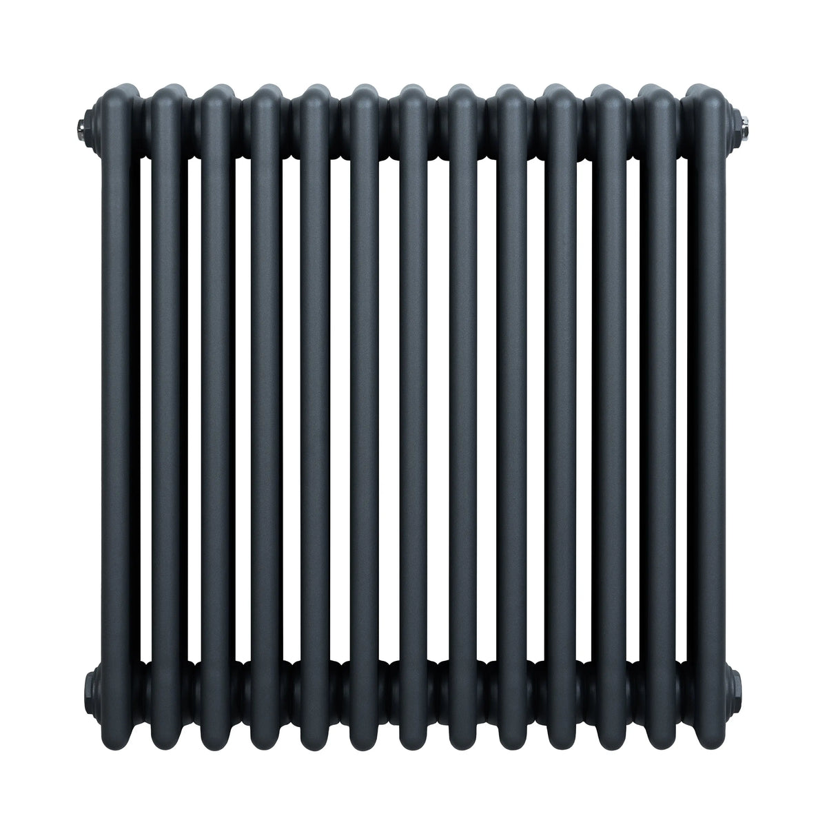 Traditional 4 Column Radiator - 600 x 605mm - Anthracite Grey