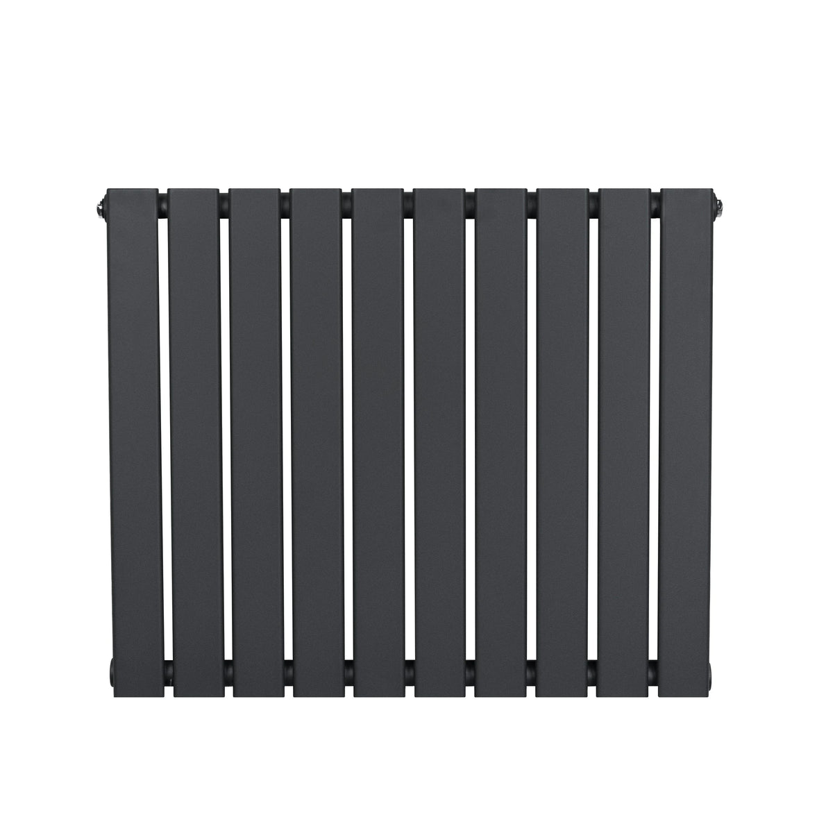 Flat Single Column Radiator - 600 x 700mm - Anthracite Grey
