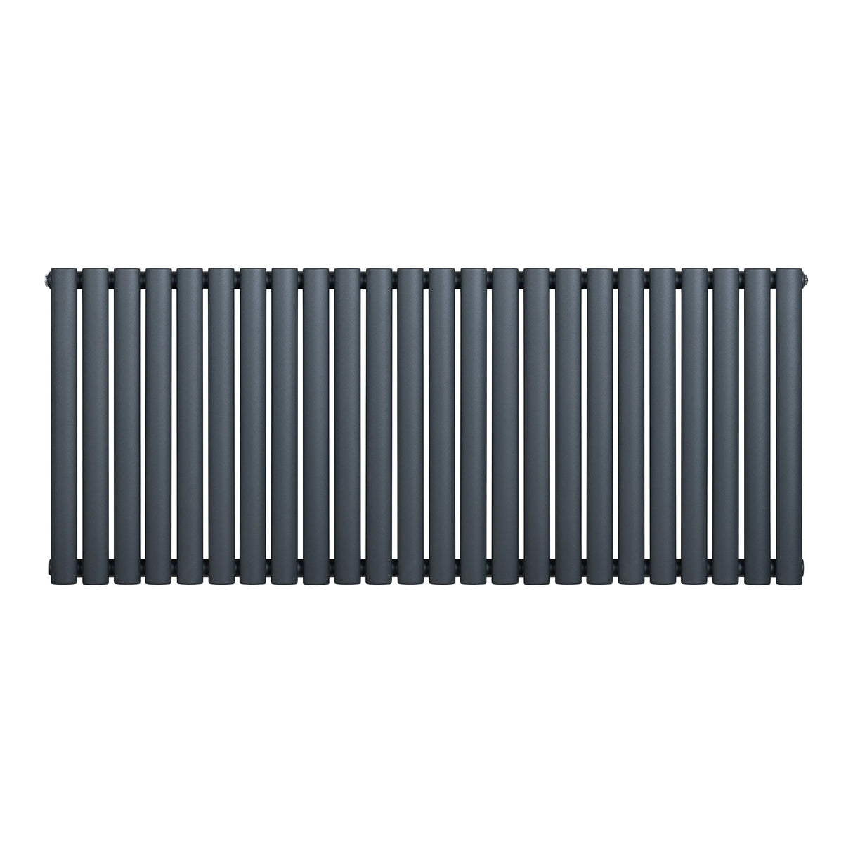 Oval Single Column Radiator - 600 x 1440mm - Anthracite Grey