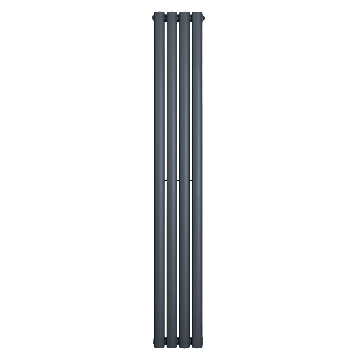Oval Single Column Radiator - 1600 x 240mm - Anthracite Grey