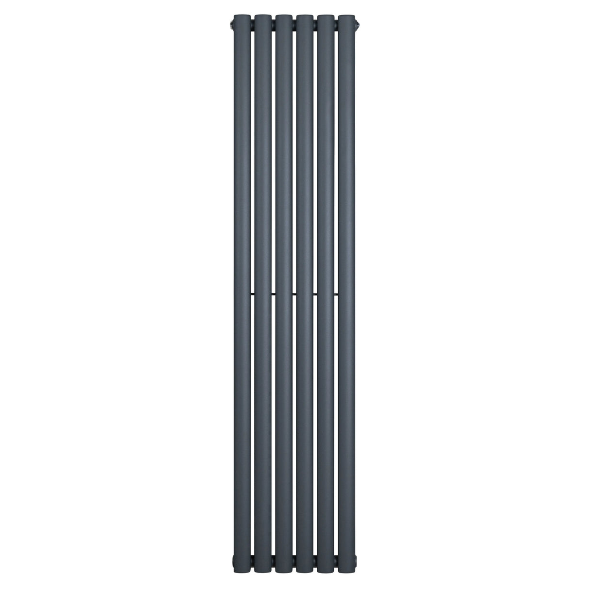 Oval Single Column Radiator - 1600 x 360mm - Anthracite Grey