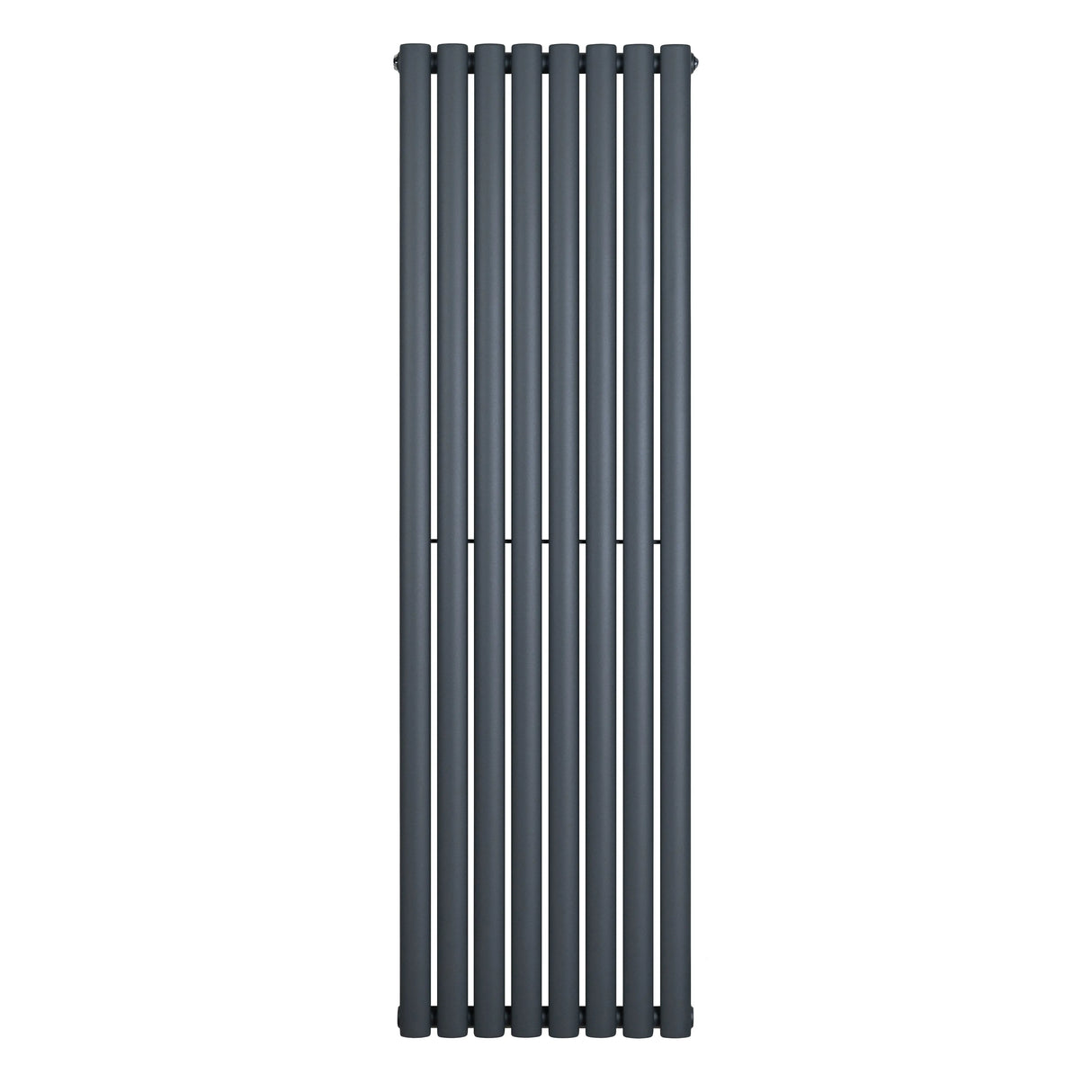 Oval Single Column Radiator - 1600 x 480mm - Anthracite Grey