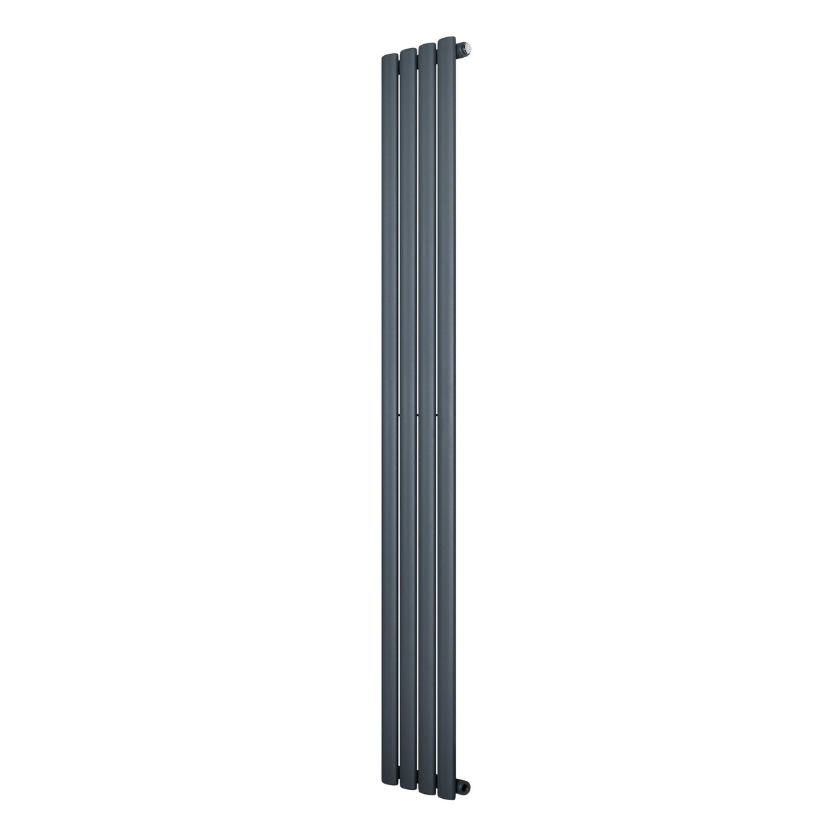 Oval Single Column Radiator - 1800 x 240mm - Anthracite Grey