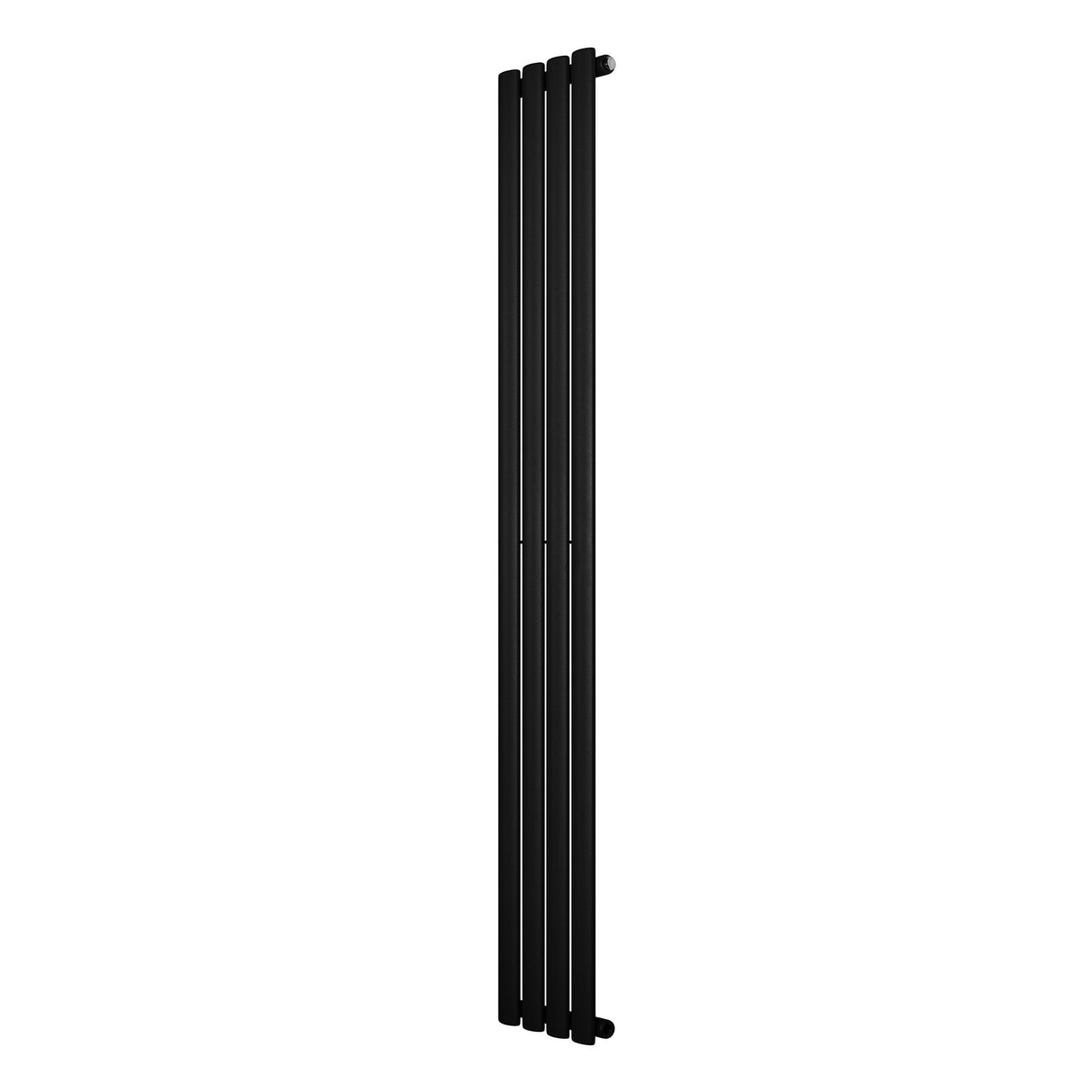 Oval Single Column Radiator - 1800 x 240mm - Black