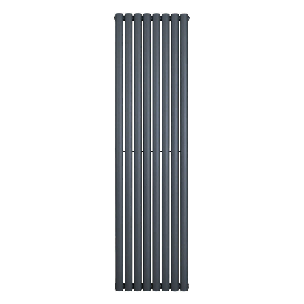 Oval Single Column Radiator - 1800 x 480mm - Anthracite Grey