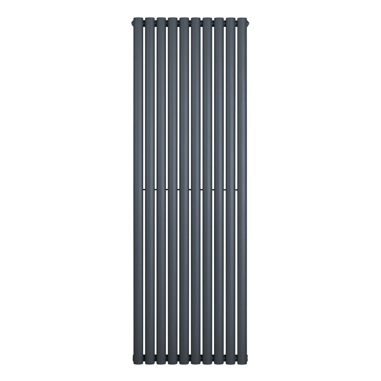 Oval Single Column Radiator - 1800 x 600mm - Anthracite Grey