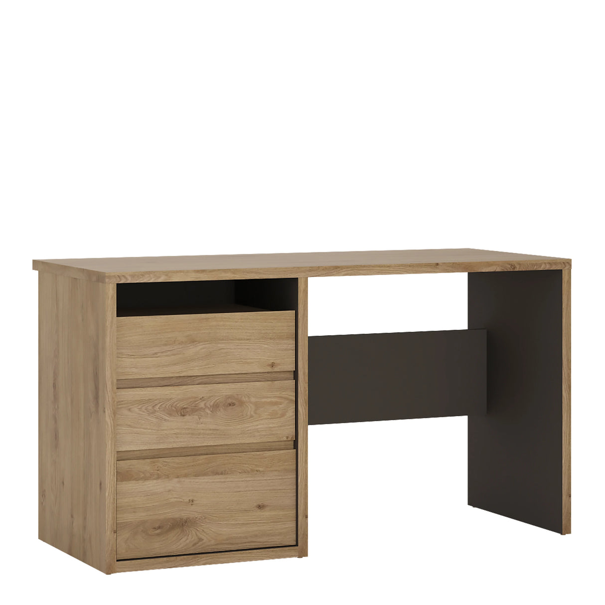 Shetland 3 Drawer Desk in Oak