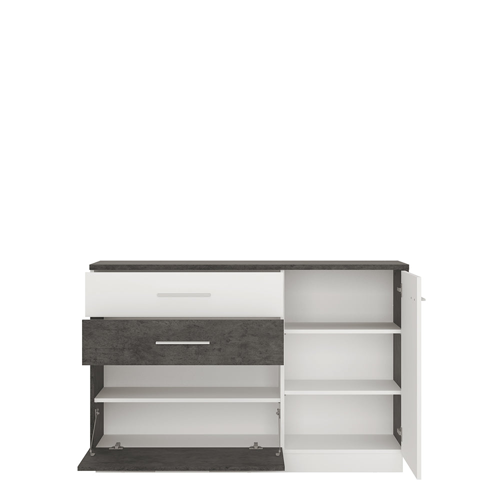 Zingaro 1 Door 2 Drawer Sideboard
