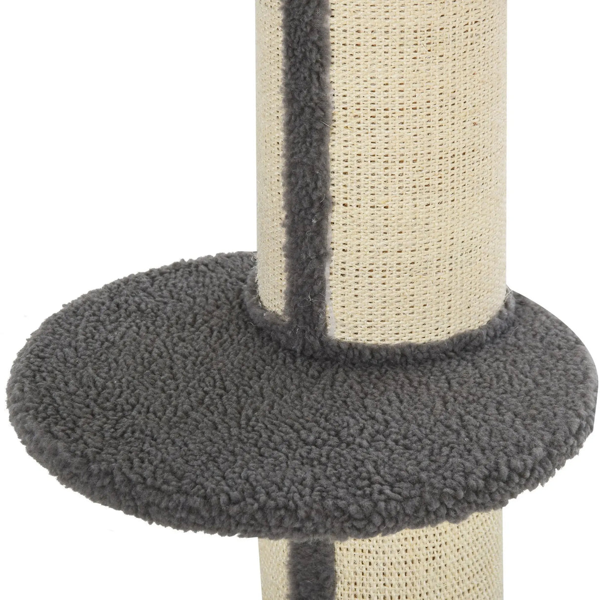 PawHut 91cm Cat Tower Scratching Posts Cat Tree for Indoor Kittens Activity Centre Grey