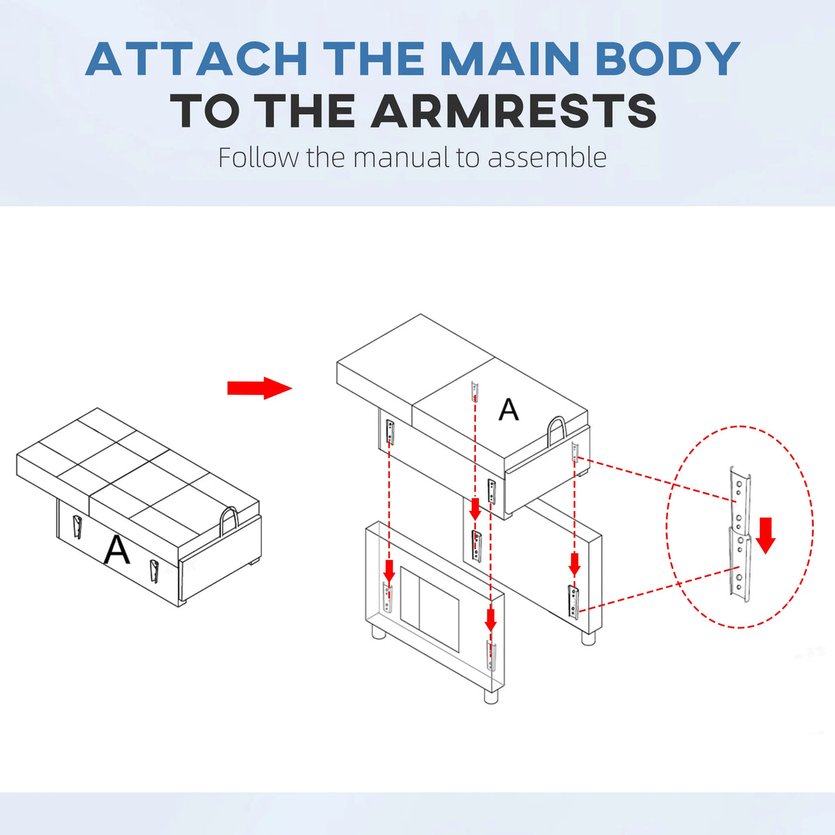 HOMCOM Linen-Look Single Chair Bed - Black