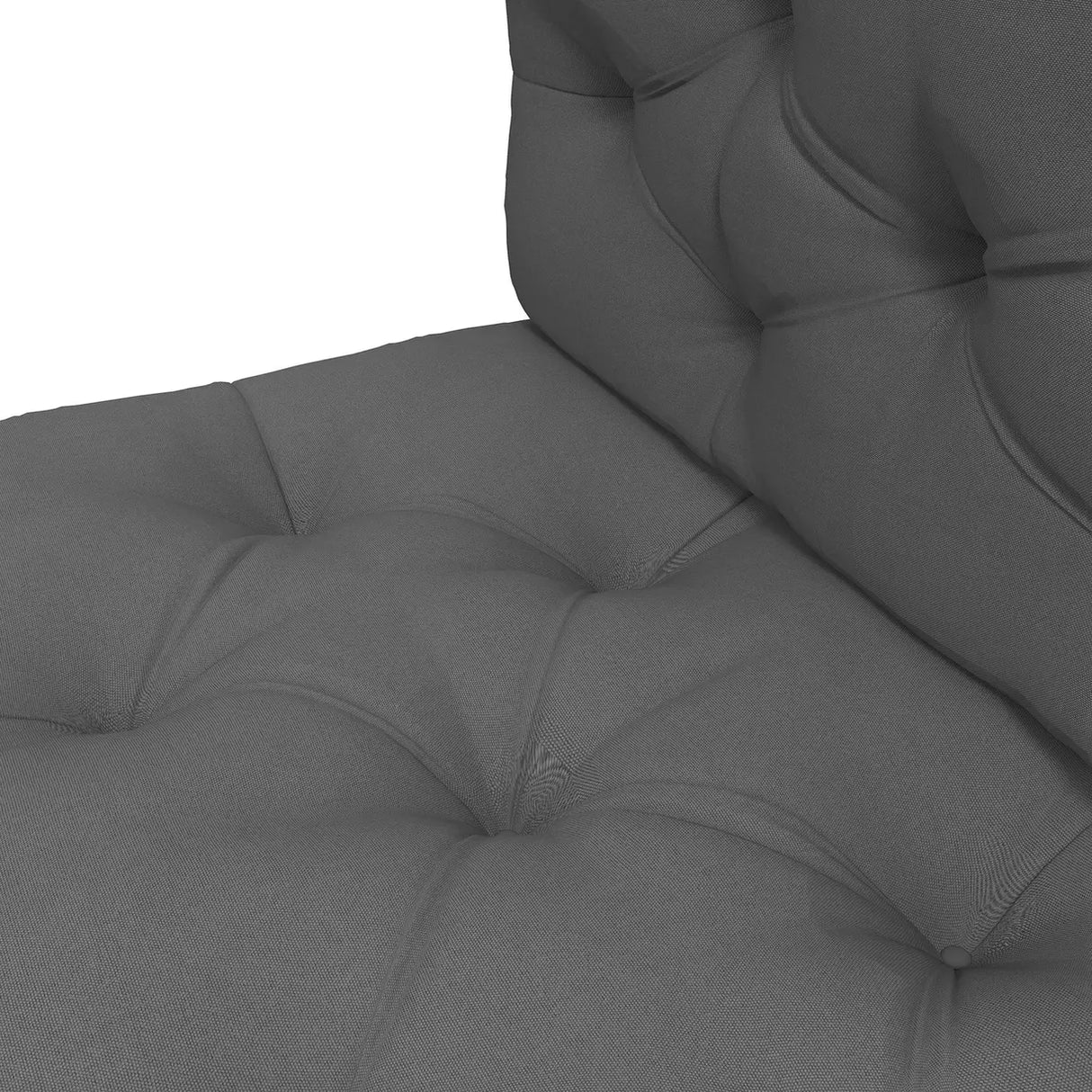 Outsunny Seat and Back Padded Pallet Cushion Set - Dark Grey