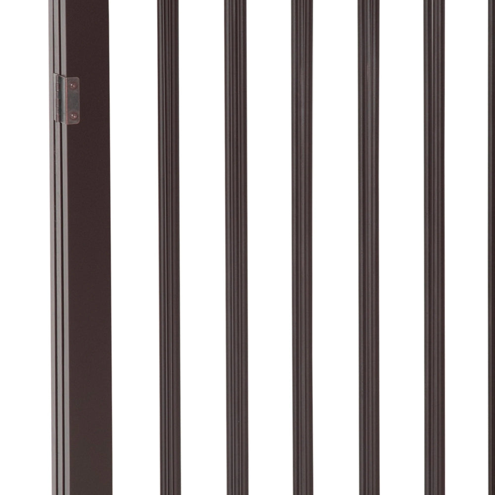 PawHut 3 Panel Stair Gate Foldable Dog Door Gate Indoor Free Standing Safety Gate Pet Barrier 76cm Height