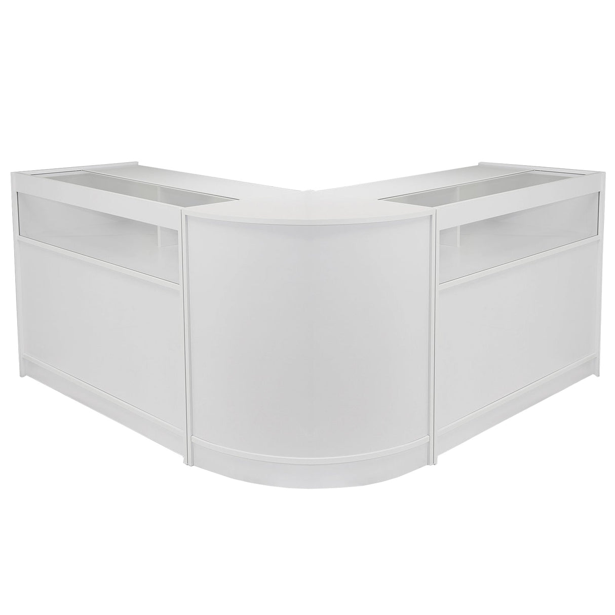 Fusion Brilliant White Shop Counter & Retail Display Set