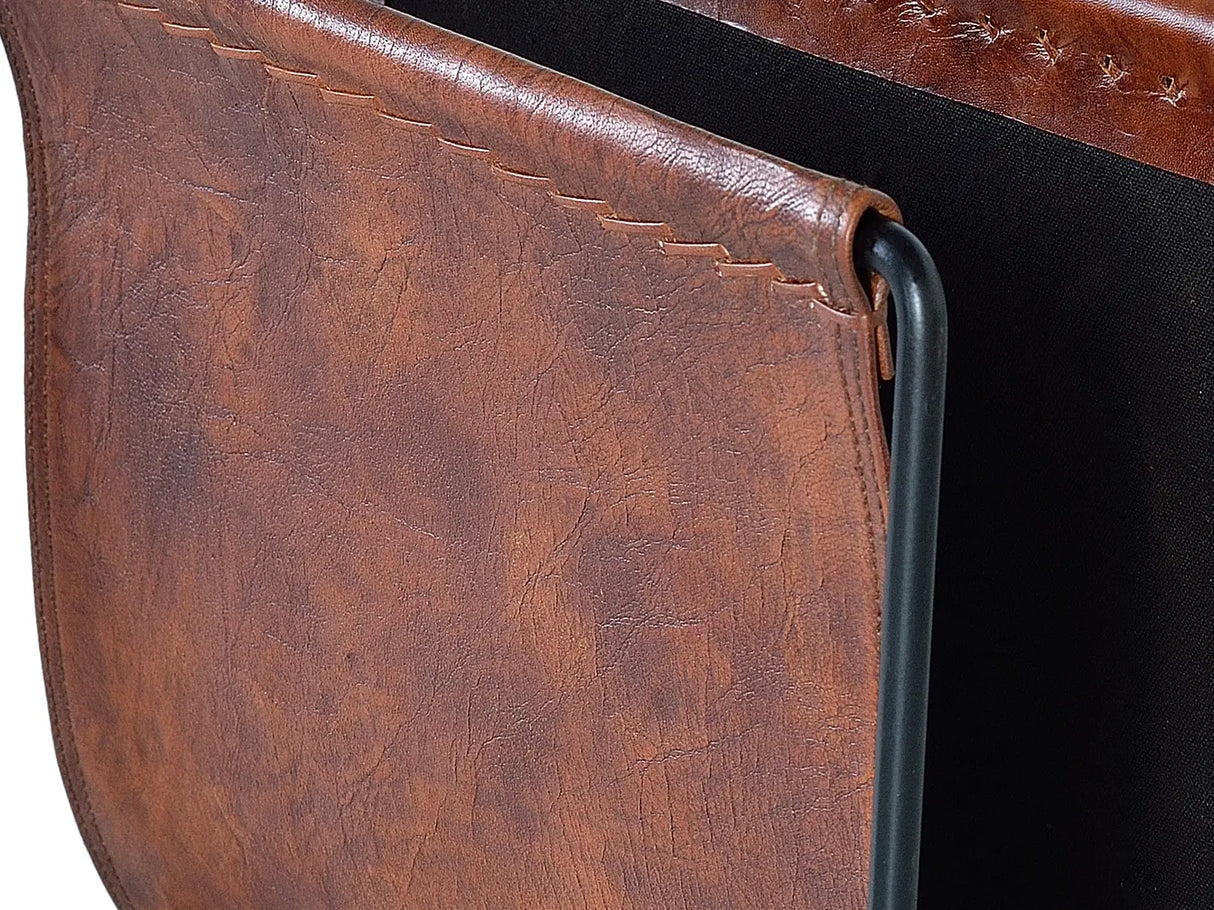 Giner and Colomer - Leather & Metal Magazine Rack