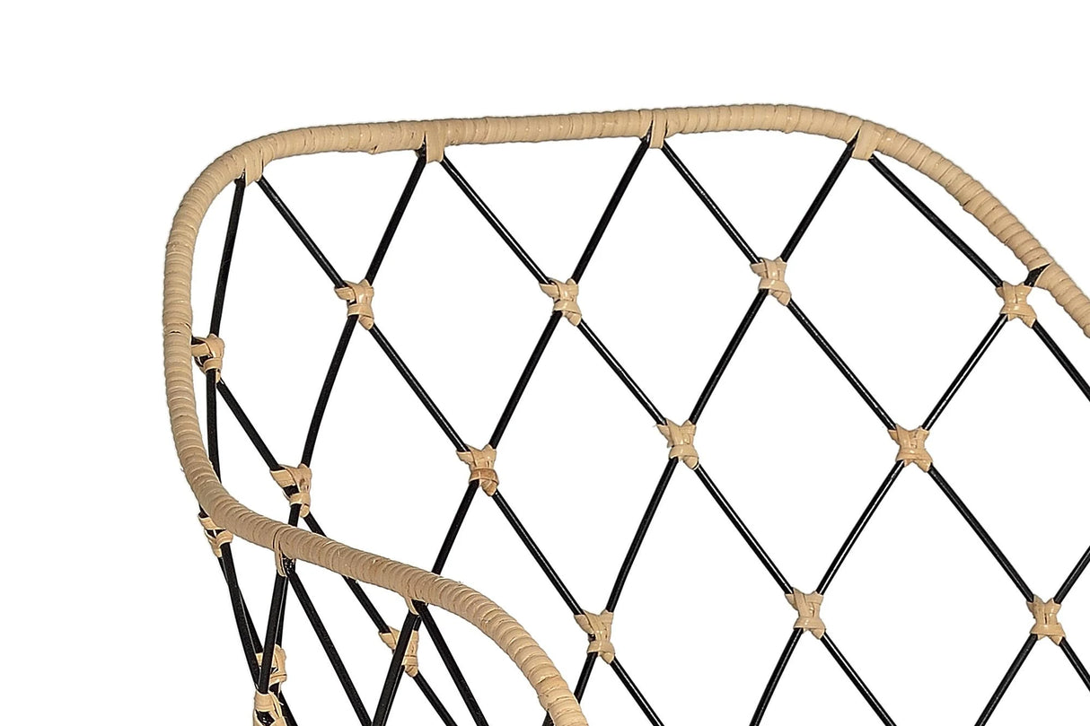 Giner and Colomer Set Of 2 Rattan And Metal Chairs With Cushions