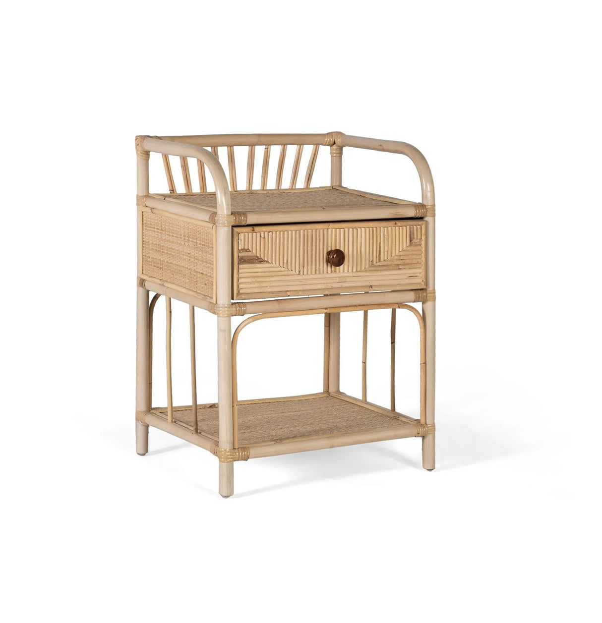 Giner and Colomer - Natural Rattan Bedside Table