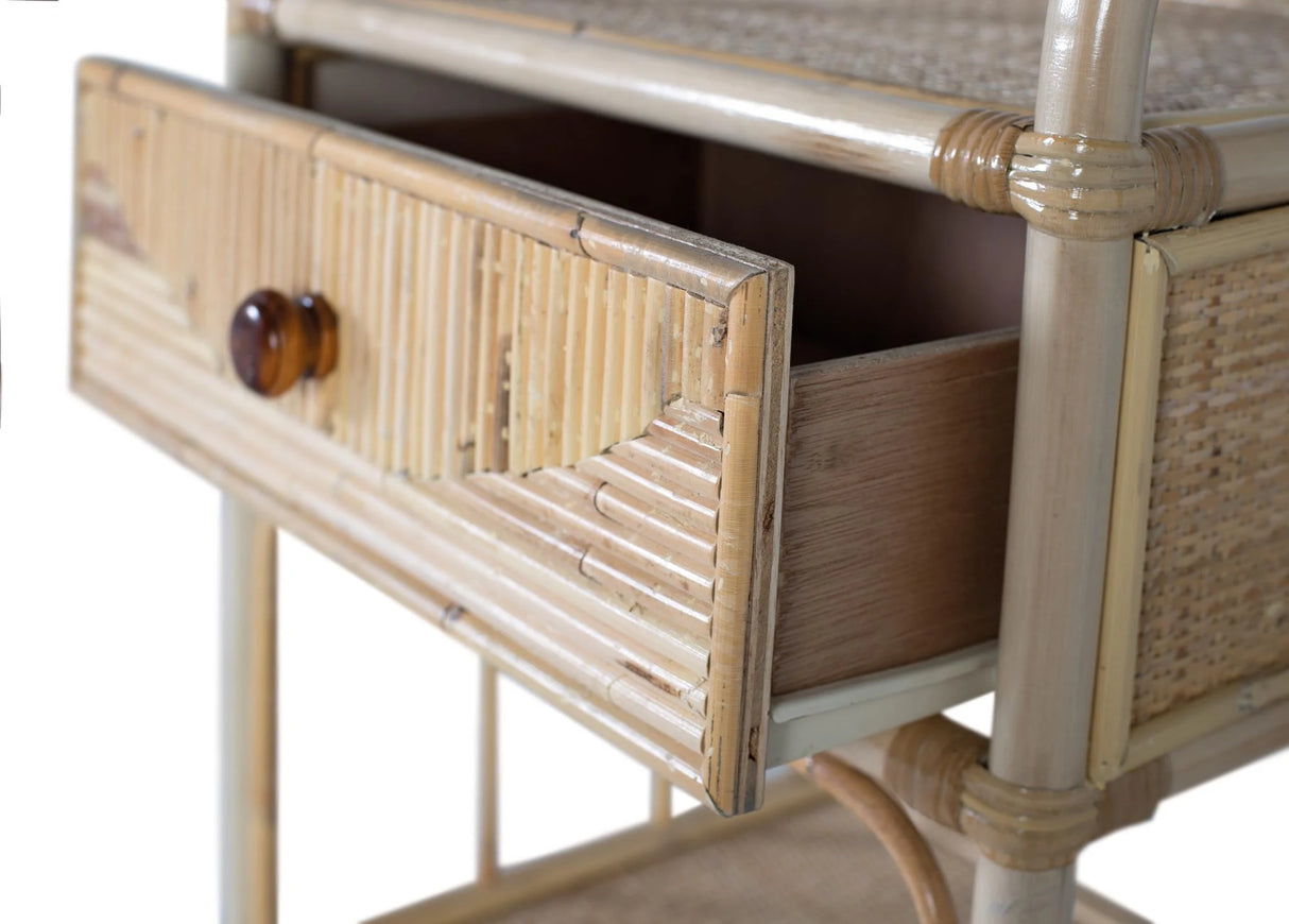 Giner and Colomer - Natural Rattan Bedside Table