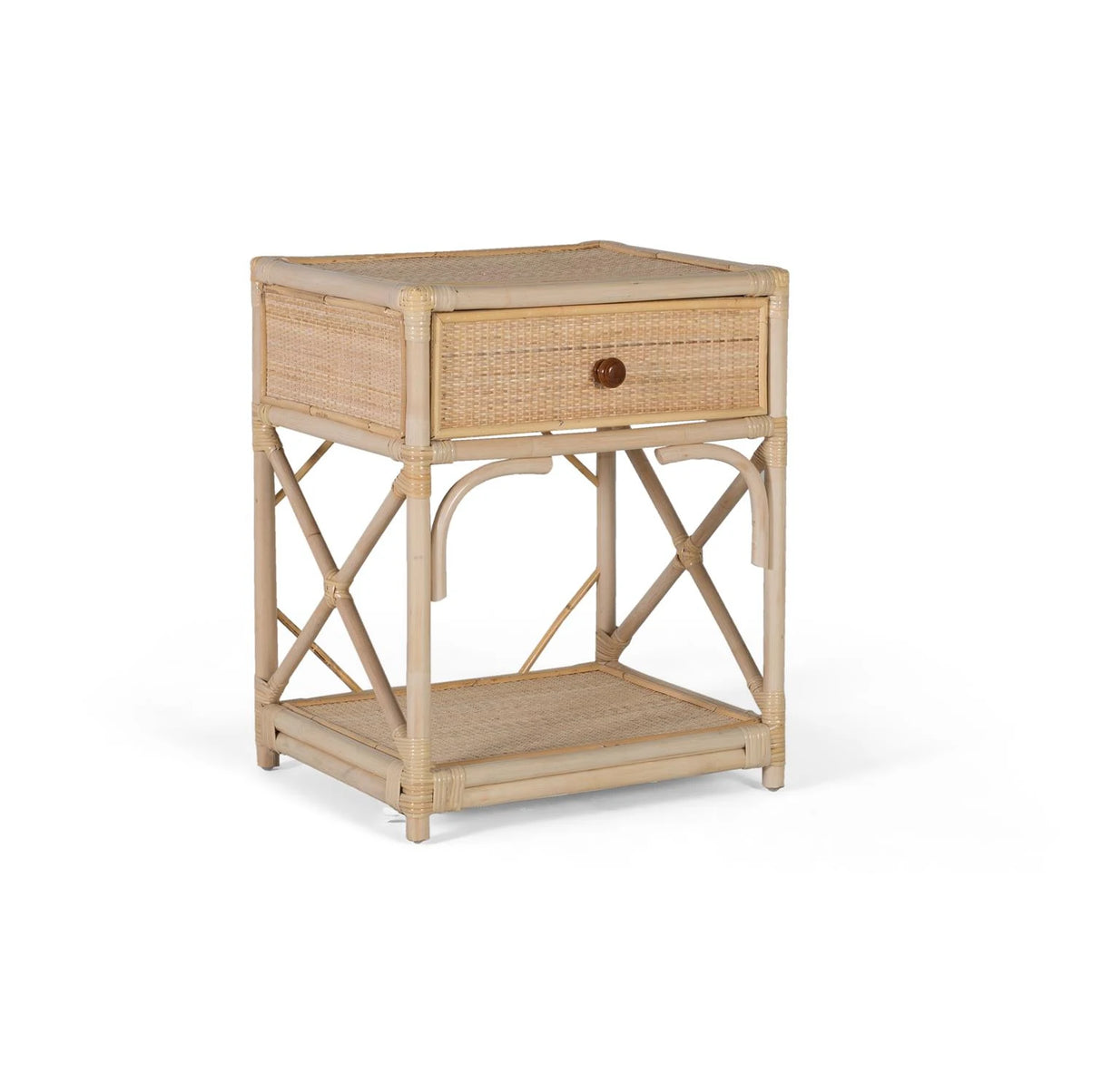 Giner and Colomer - Natural Rattan Bedside Table