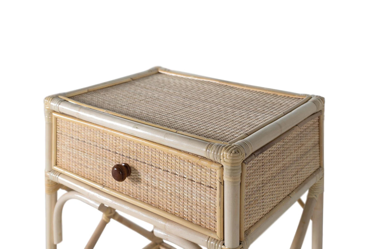 Giner and Colomer - Natural Rattan Bedside Table