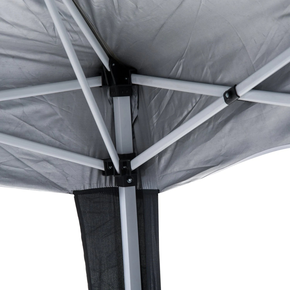 Outsunny 3 M x 3 M Base/ 2.5 M x 2.5 M Top Pop Up Gazebo with Carry Bag, Height Adjustable Slant Leg Party Tent Instant Event Shelter for Garden, Patio, Black