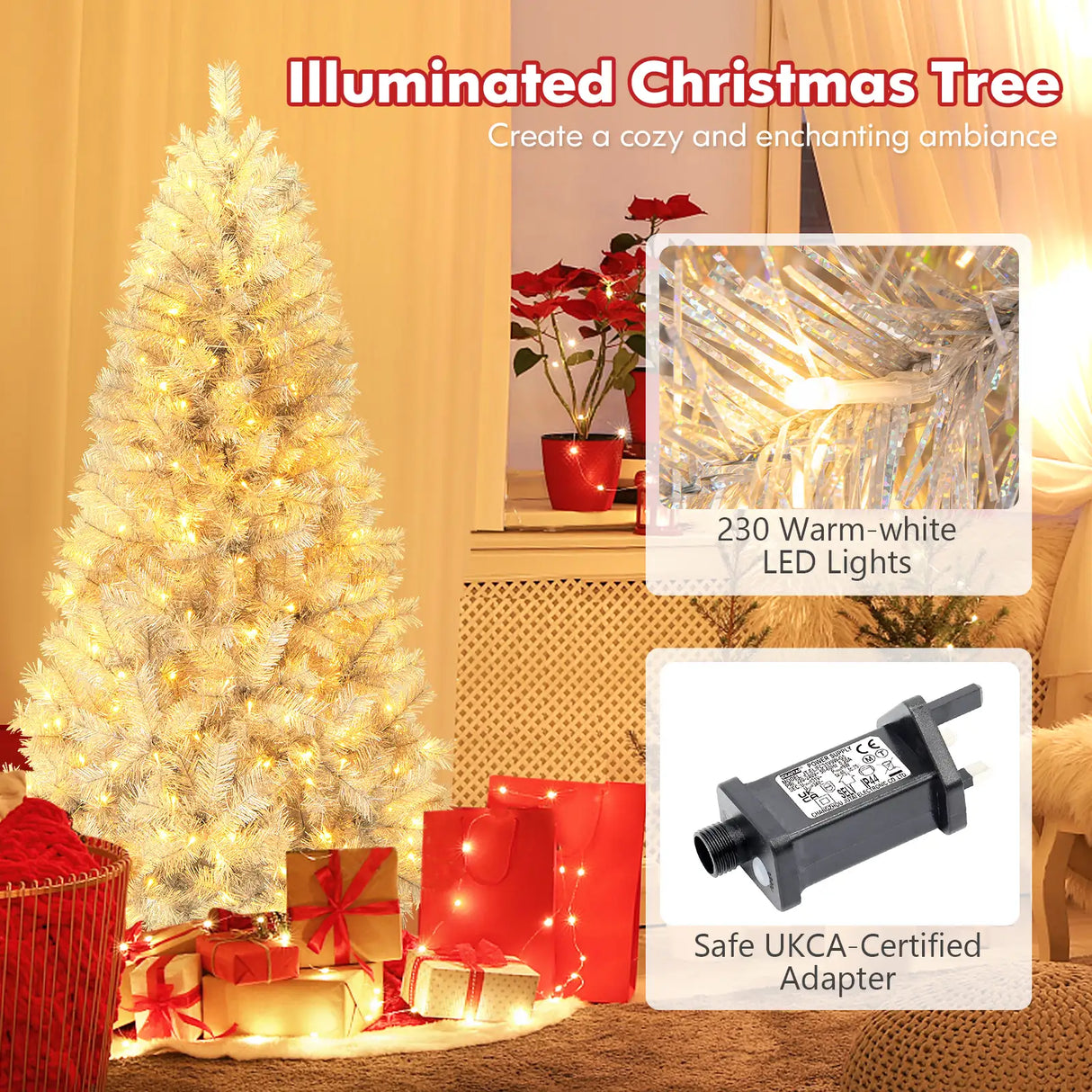 180CM Feet Christmas Tree with 553 Branch Tips