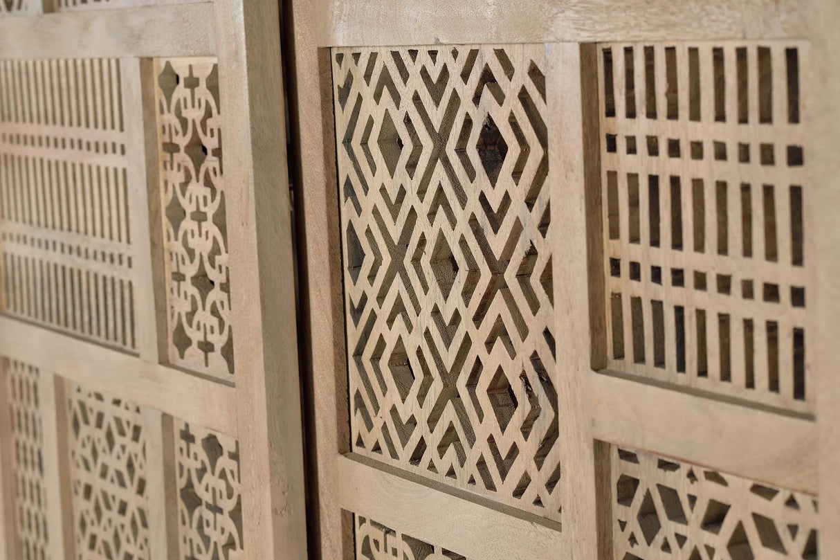 Giner and Colomer - Teak Wood Sideboard With 2 Sliding Doors & Metal Base