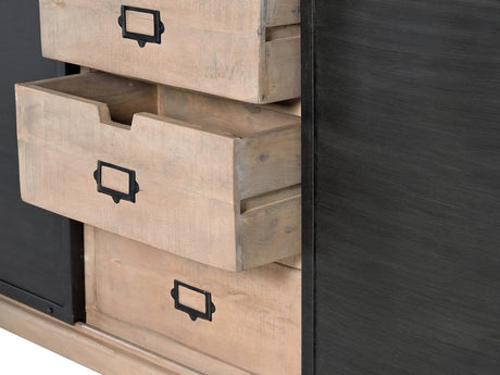 Giner and Colomer - Mango Wood & Metal Sideboard (3 Drawers, 2 Doors)