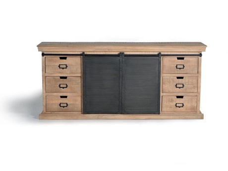 Giner and Colomer - Mango Wood & Metal Sideboard (6 Drawers, 2 Doors)