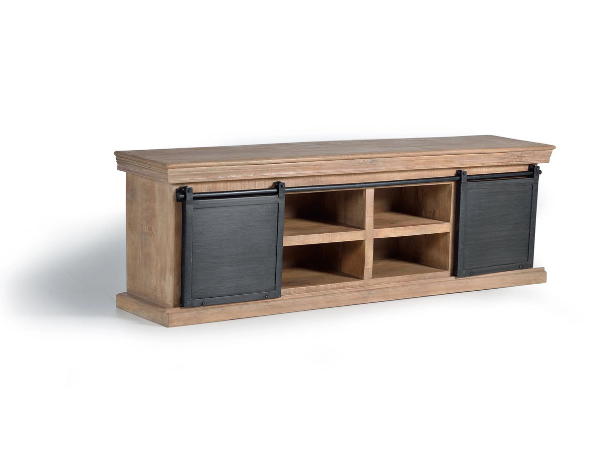 Giner and Colomer - Mango Wood TV Furniture With Metal Doors (170 cm)