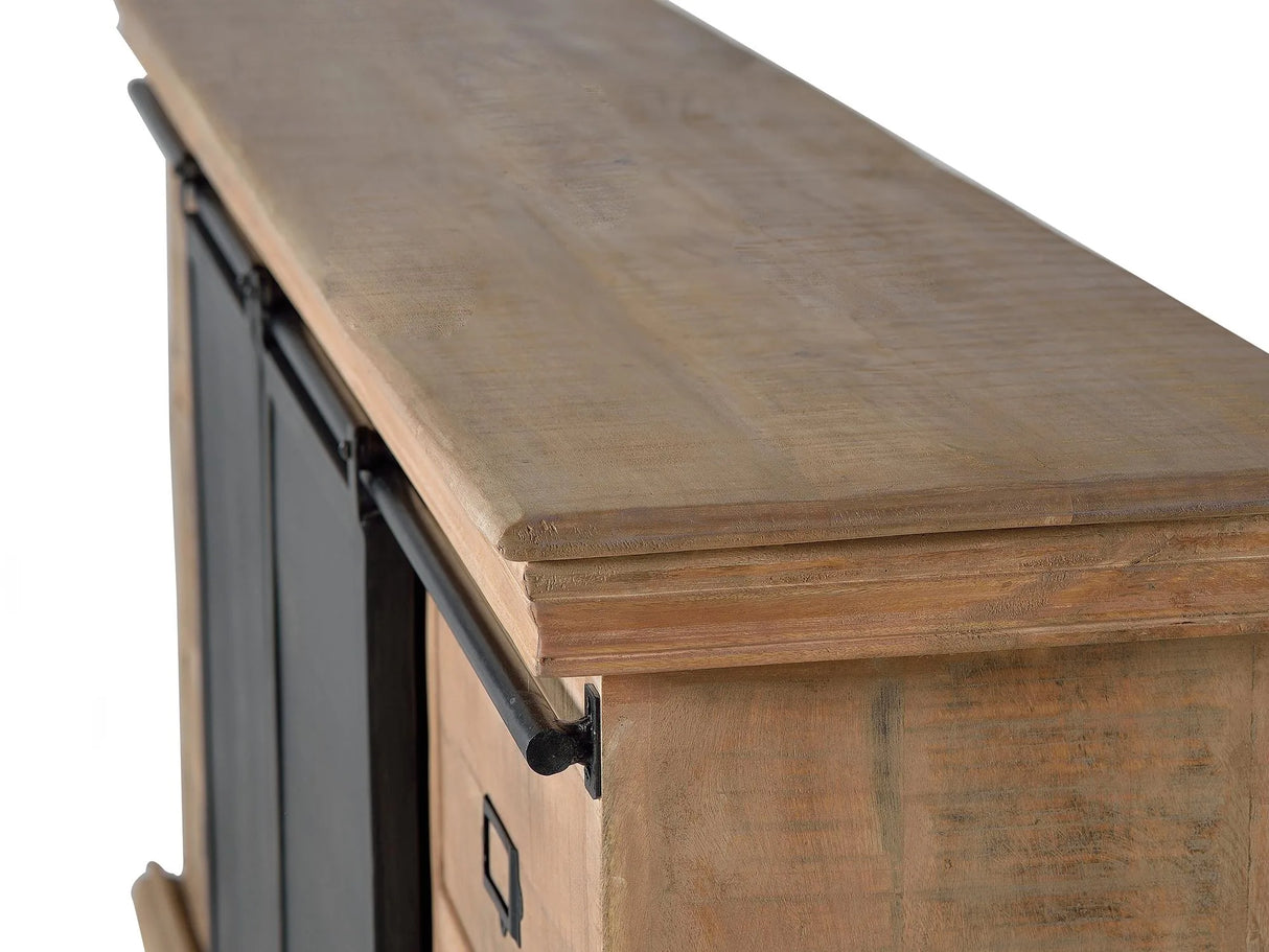 Giner and Colomer - Mango Wood TV Furniture With Metal Doors (170 cm)