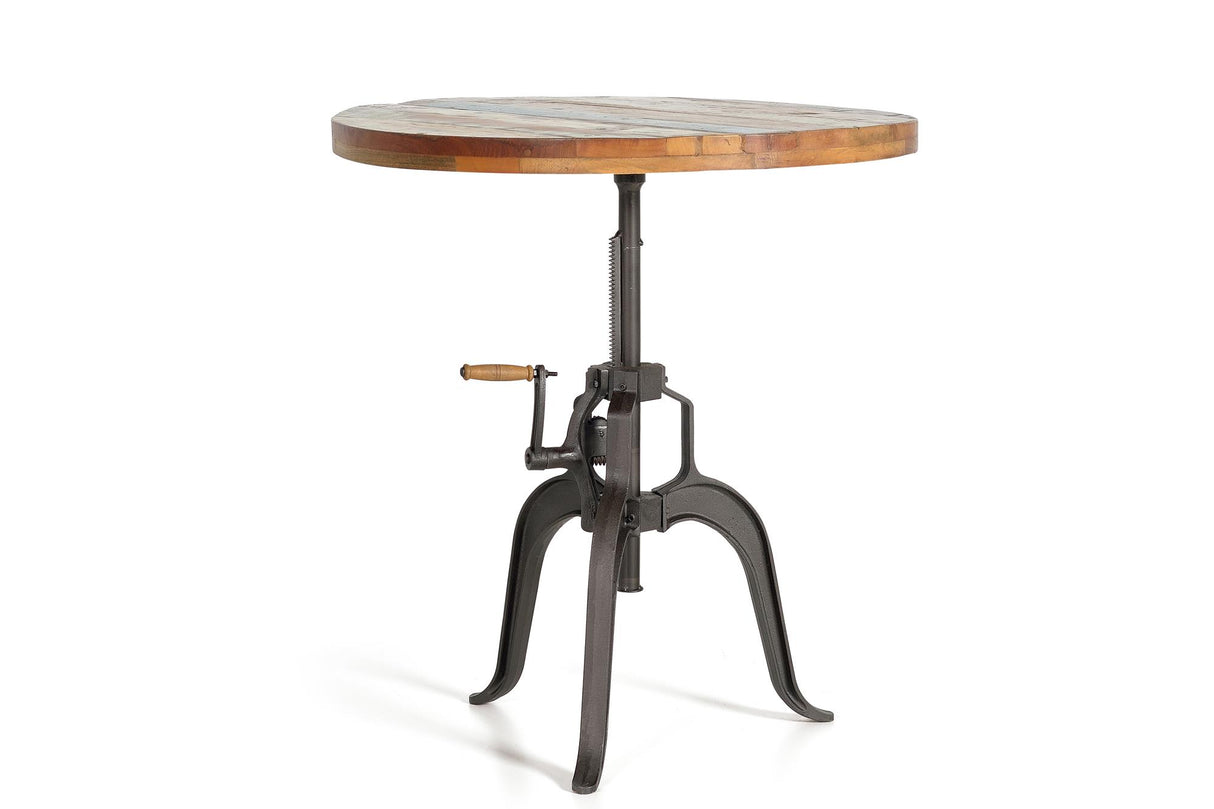 Giner and Colomer - Recycled Wood Lifting Table With Iron Legs