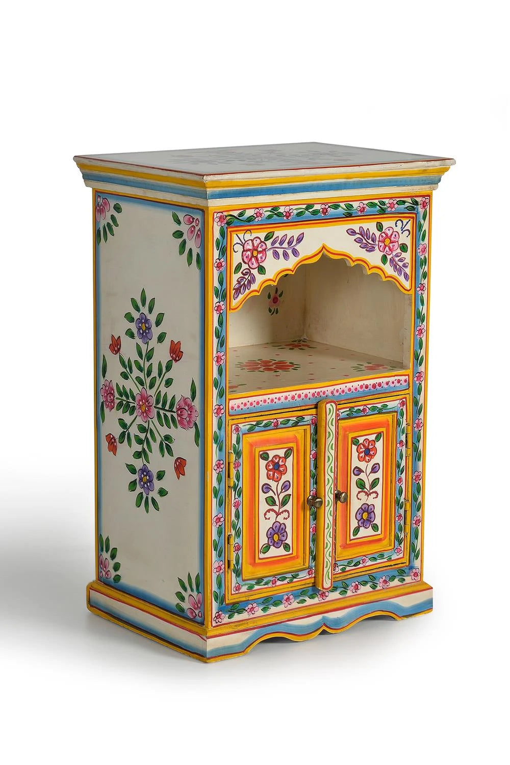 Giner and Colomer - Hand-Painted Mango Wood Telephone Box (2 Doors)