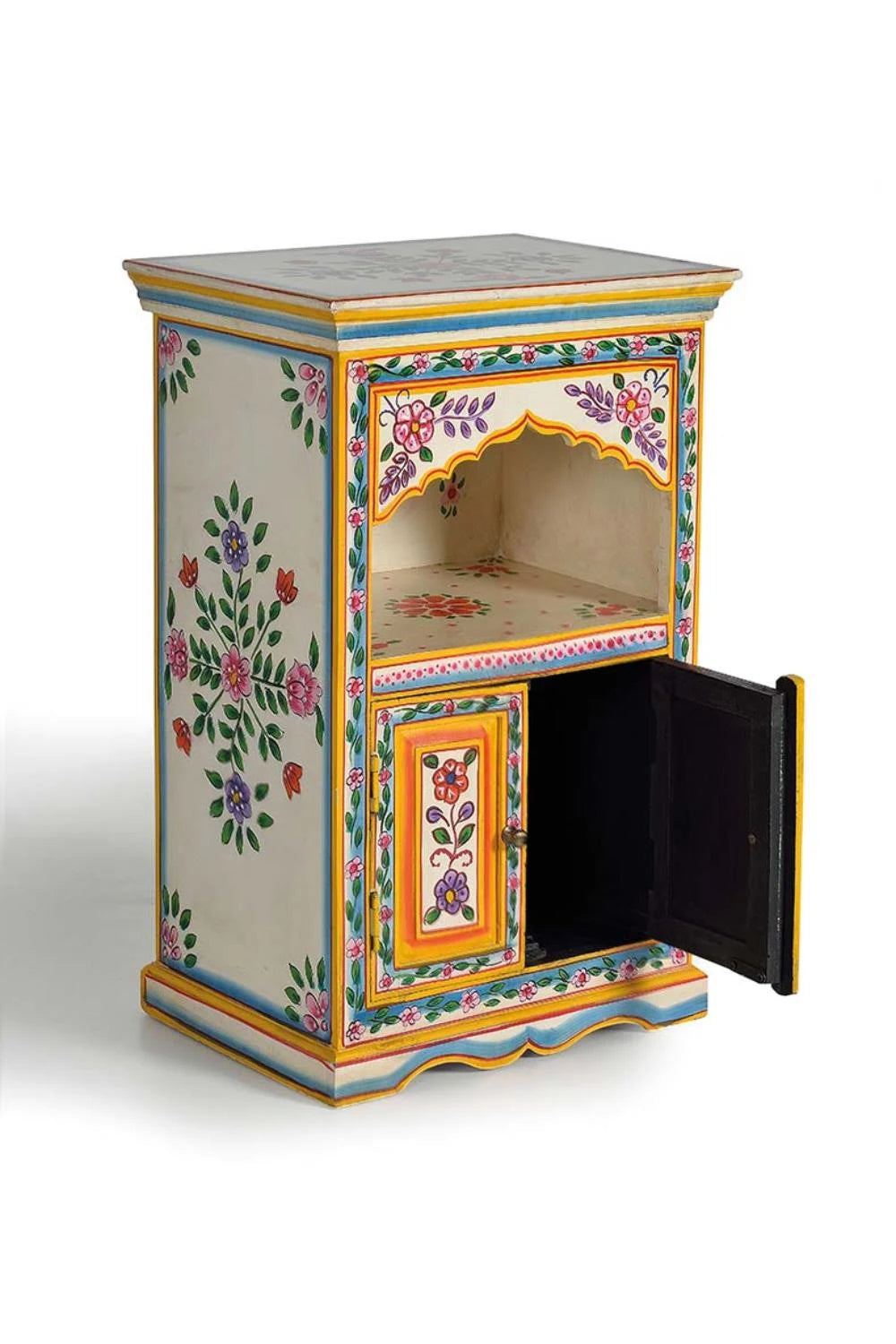 Giner and Colomer - Hand-Painted Mango Wood Telephone Box (2 Doors)