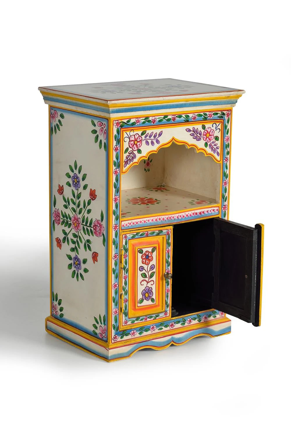 Giner and Colomer - Hand-Painted Mango Wood Telephone Box (2 Doors)