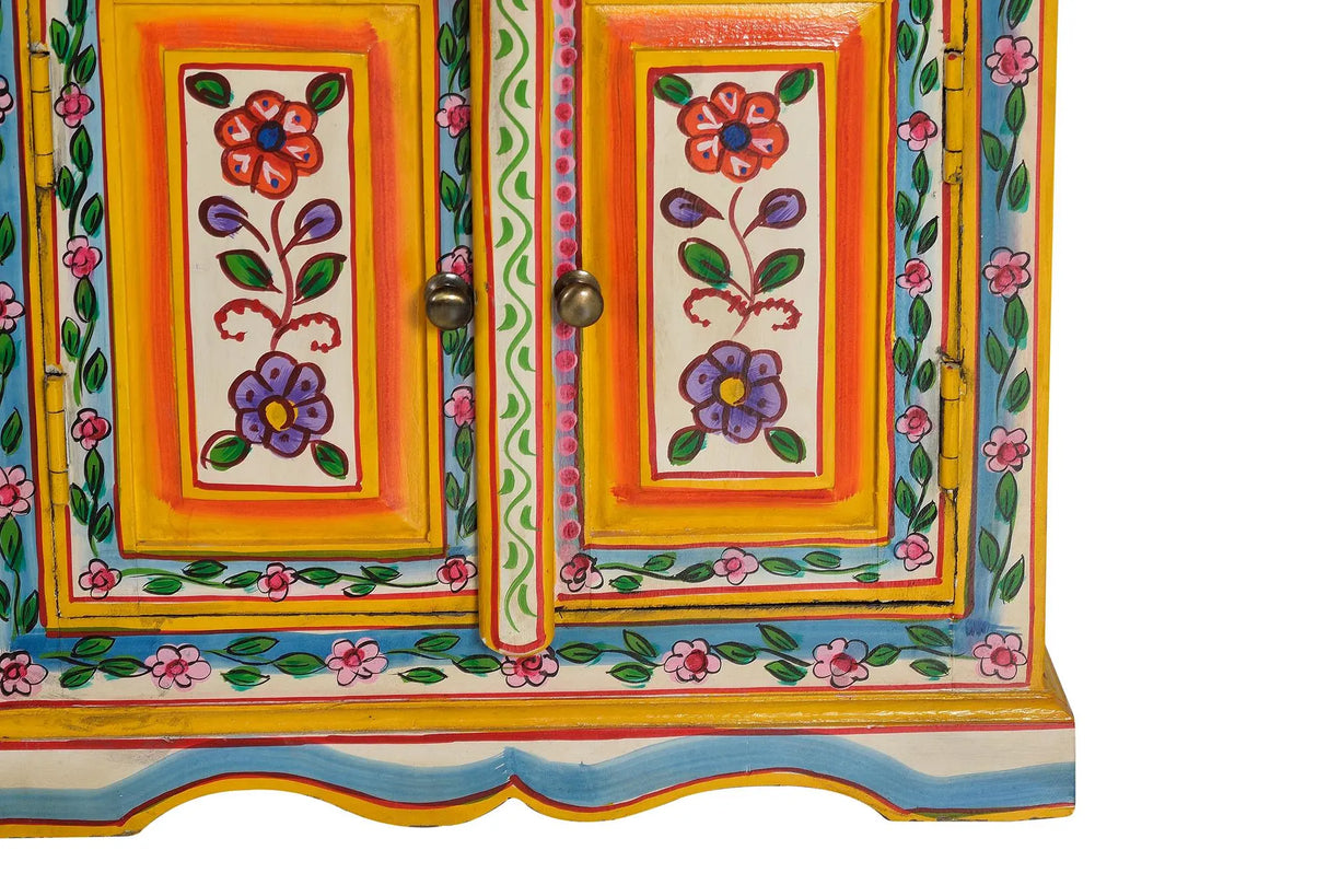 Giner and Colomer - Hand-Painted Mango Wood Telephone Box (2 Doors)