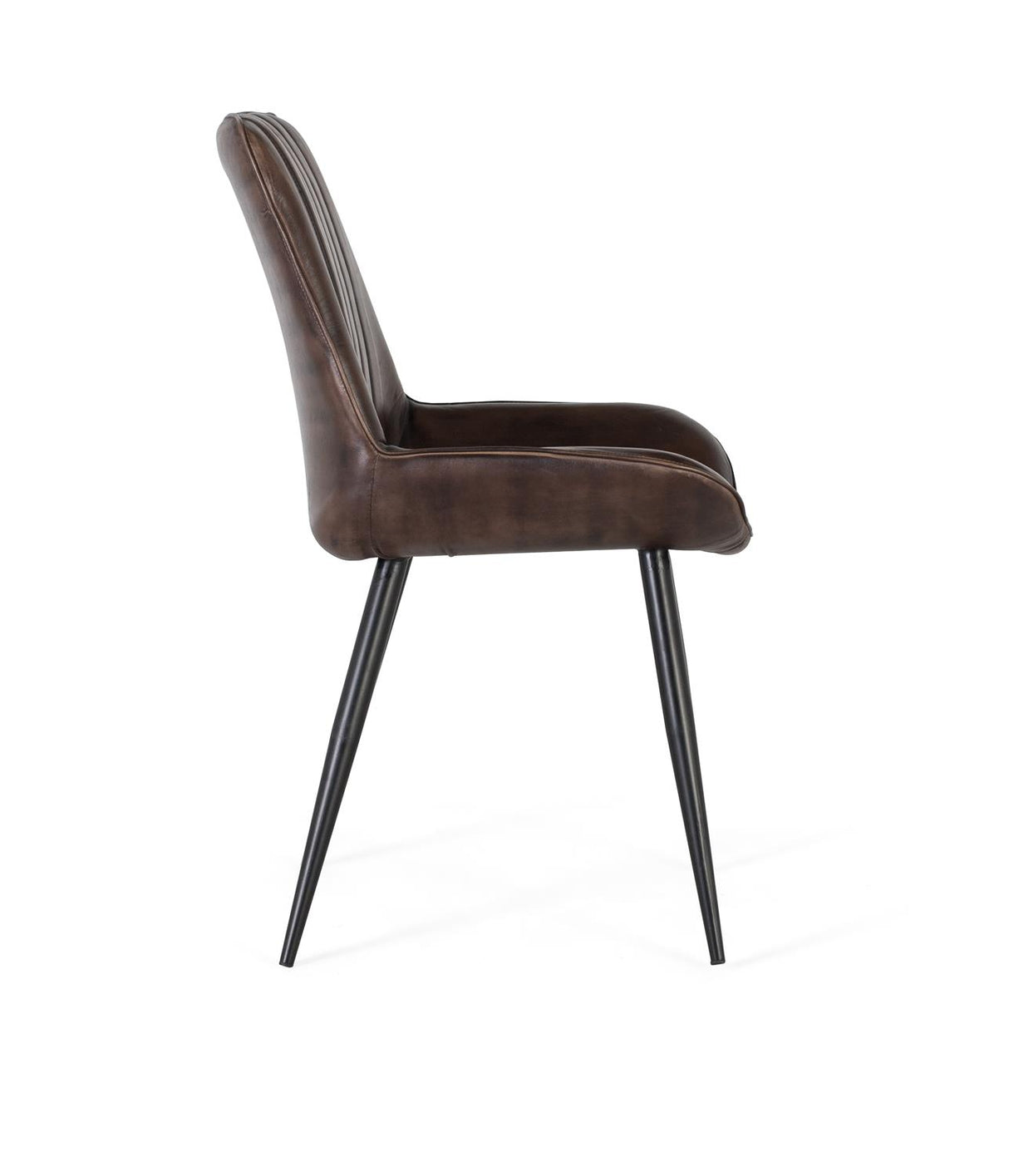 Giner and Colomer - Dark Brown Leather Upholstered Chair